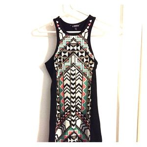 Sequined Racer-back dress